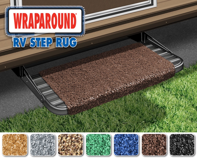 18" Wraparound RV Step Rug - ESPRESSO