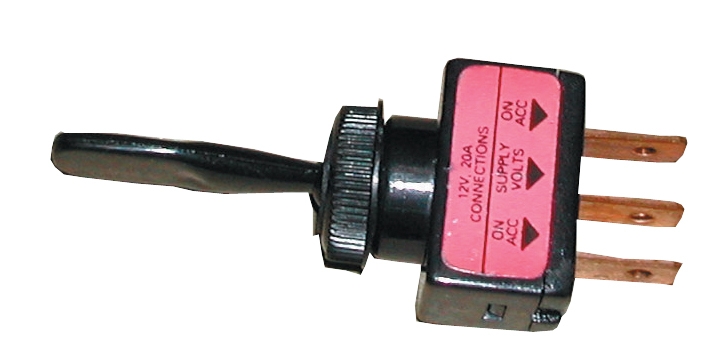 TOGGLE SWITCH - HEAVY DUTY THREE POSITION ON-OFF-ON THREE BLADE TERMINALS
