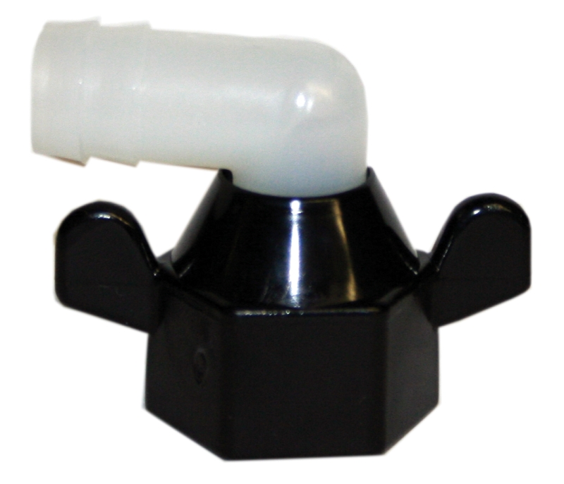 Wingnut Swivel - Nylon  1/2" FNPT x 1/2" Barb