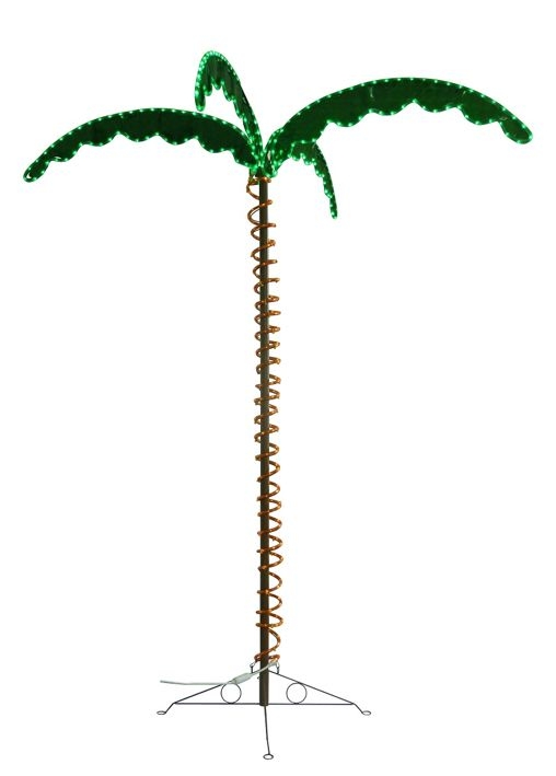 7' Decorative LED Palm Tree Rope Light