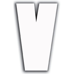 WHITE LETTER - V