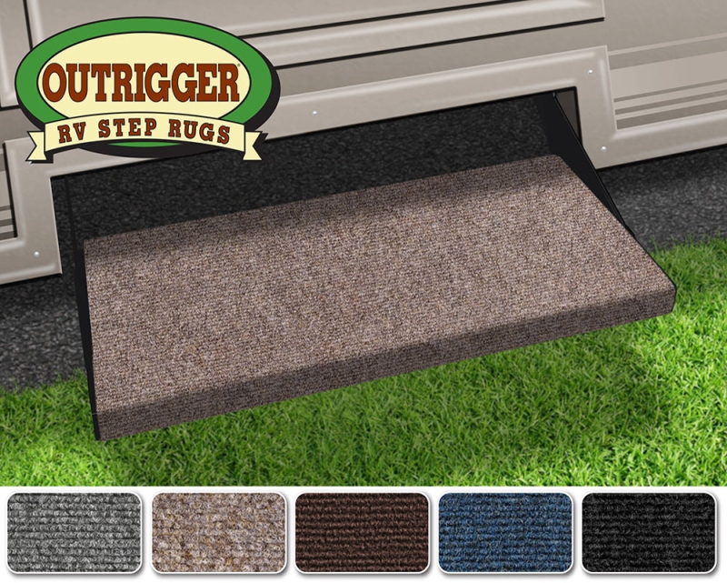 23" Wide Outrigger RV Step Rug - WALNUT BROWN