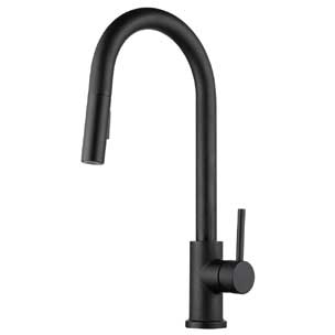 Kitchen Faucet Streamline Pull Down Matte Black