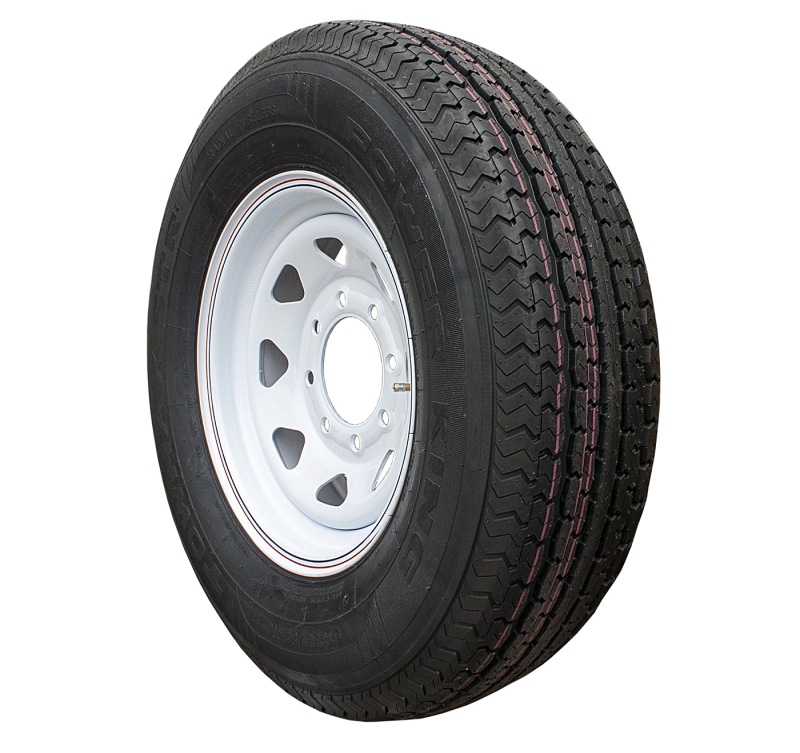 Tire & Wheel 235/80r -16 LRE 8 HOLE WHITE SPOKE WHEEL