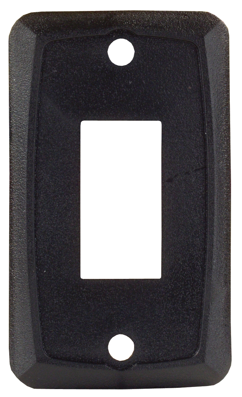 SWITCH PLATE - SINGLE BLACK 1/PKG