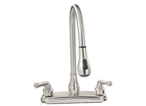 Faucet - Kitchen 8" Brushed Nickel