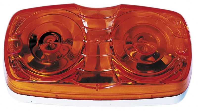DOUBLE BULLS EYE CLEARANCE/ SIDE MARKER LIGHT - AMBER