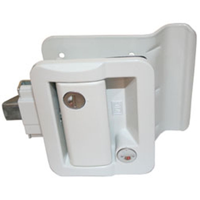 LOCK - EXTERIOR - WHITE TRAVEL TRAILER