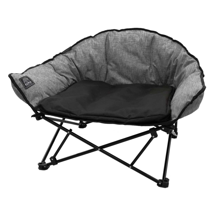 LAZY BEAR DOG BED HEATHER GREY