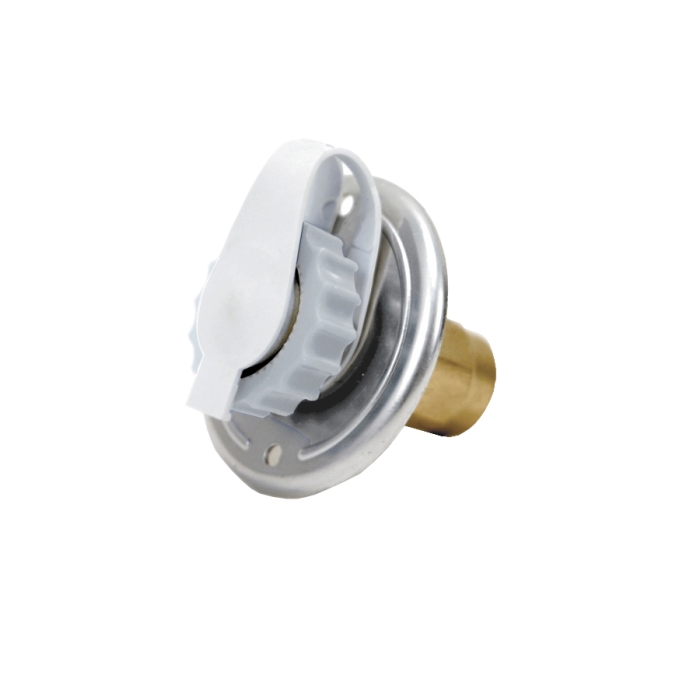 CITY WATER INLET - FLUSH MOUNT ALUM FINISH  BULK