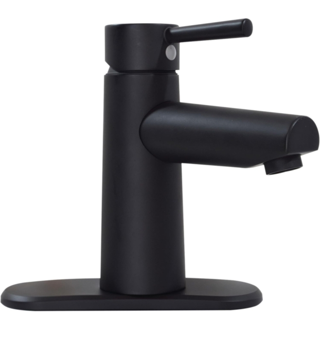 Single Handle Lavatory Faucet - Matte Black