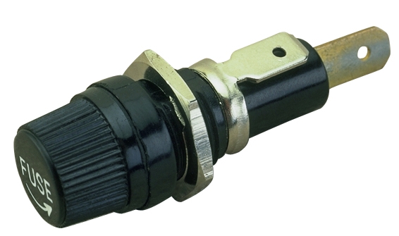 FUSE HOLDER  ROUND SPADE TERMINAL