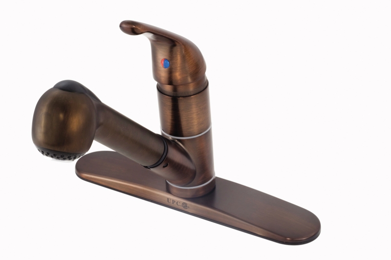 FAUCET - Kitchen WITH PULL OUT SPOUT AND SPRAY OIL RUBBED BRONZE