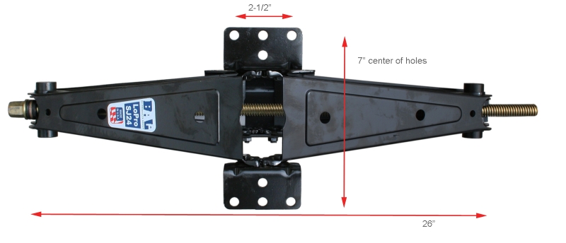 LO PRO SJ24 LEVELING SCISSOR JACK - SET OF 2