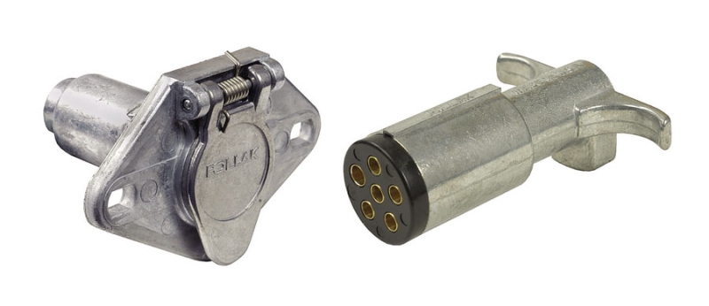 Connector 6 way complete metal - packaged