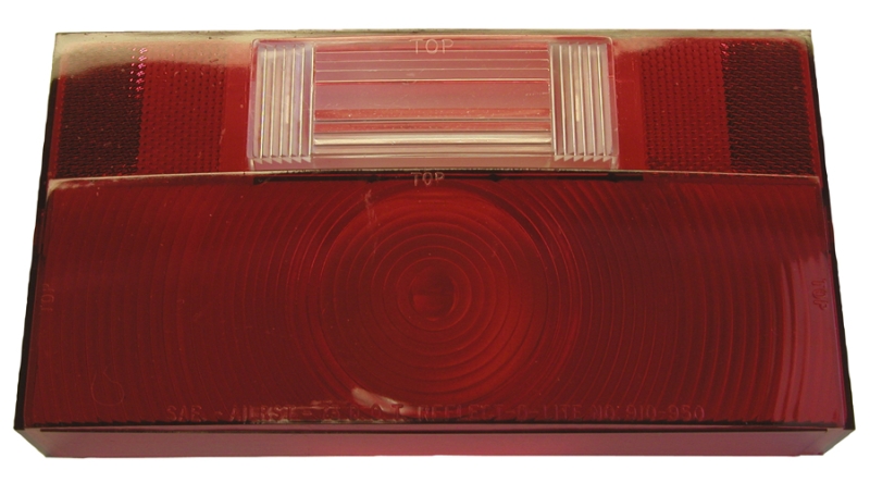 REPLACEMENT LENS TAIL LIGHT W/ BACKUP