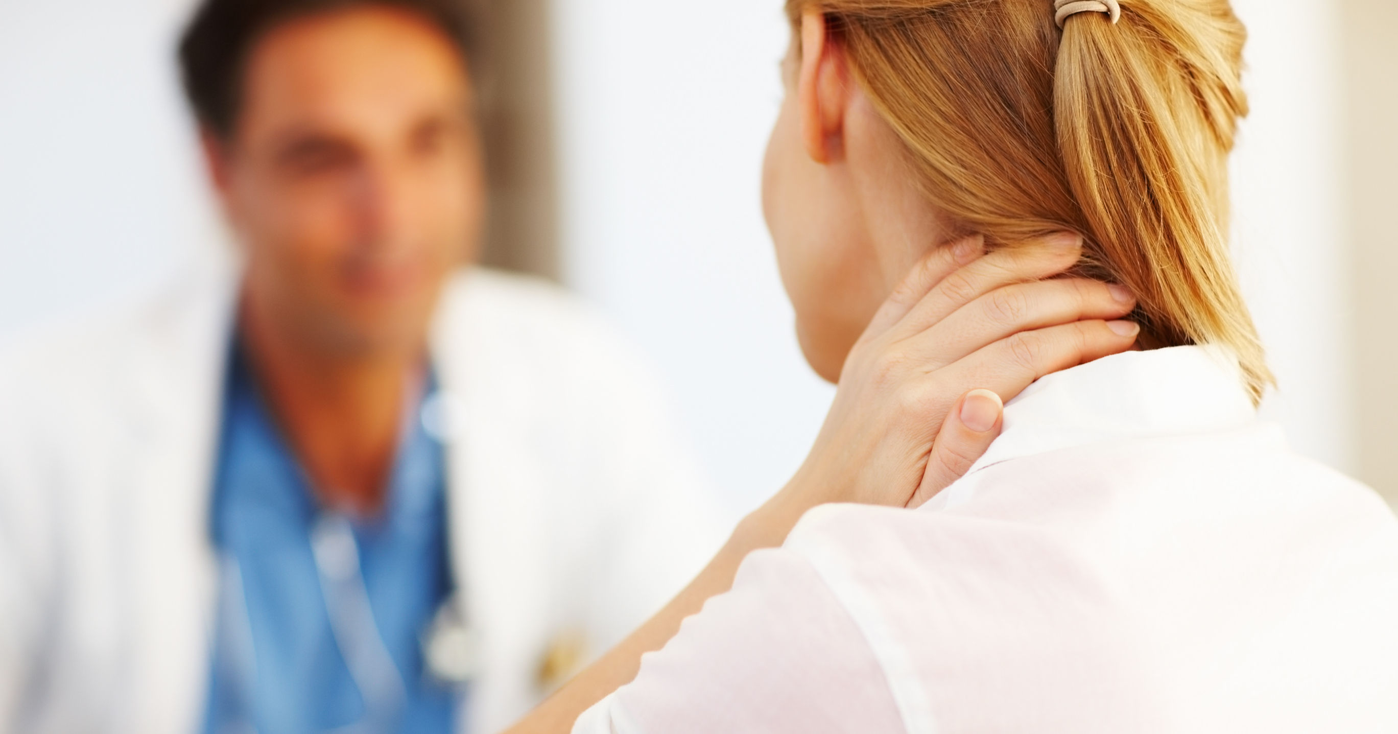 Patient discussing problems with doctor