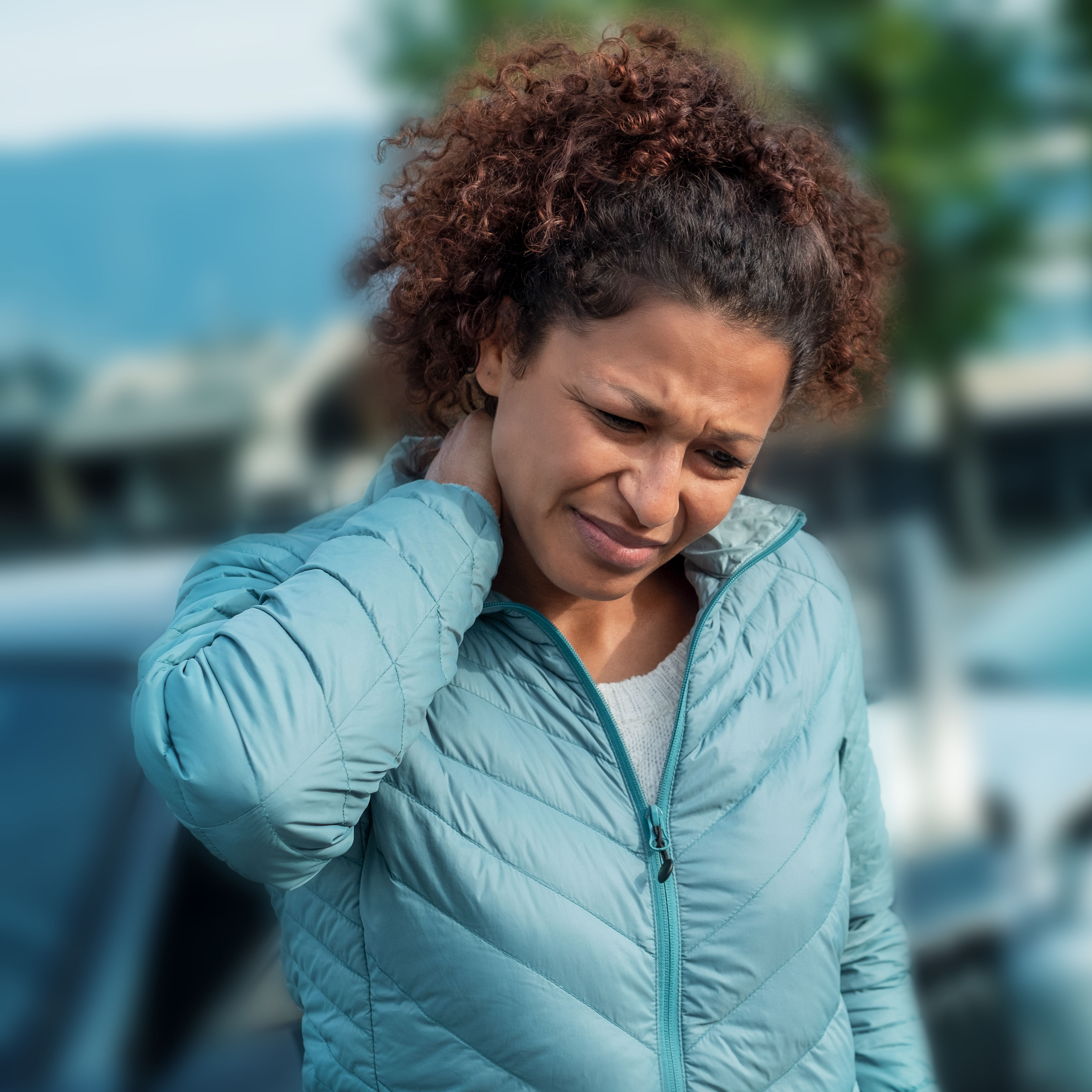 Painful neck ache after fender bender car crash