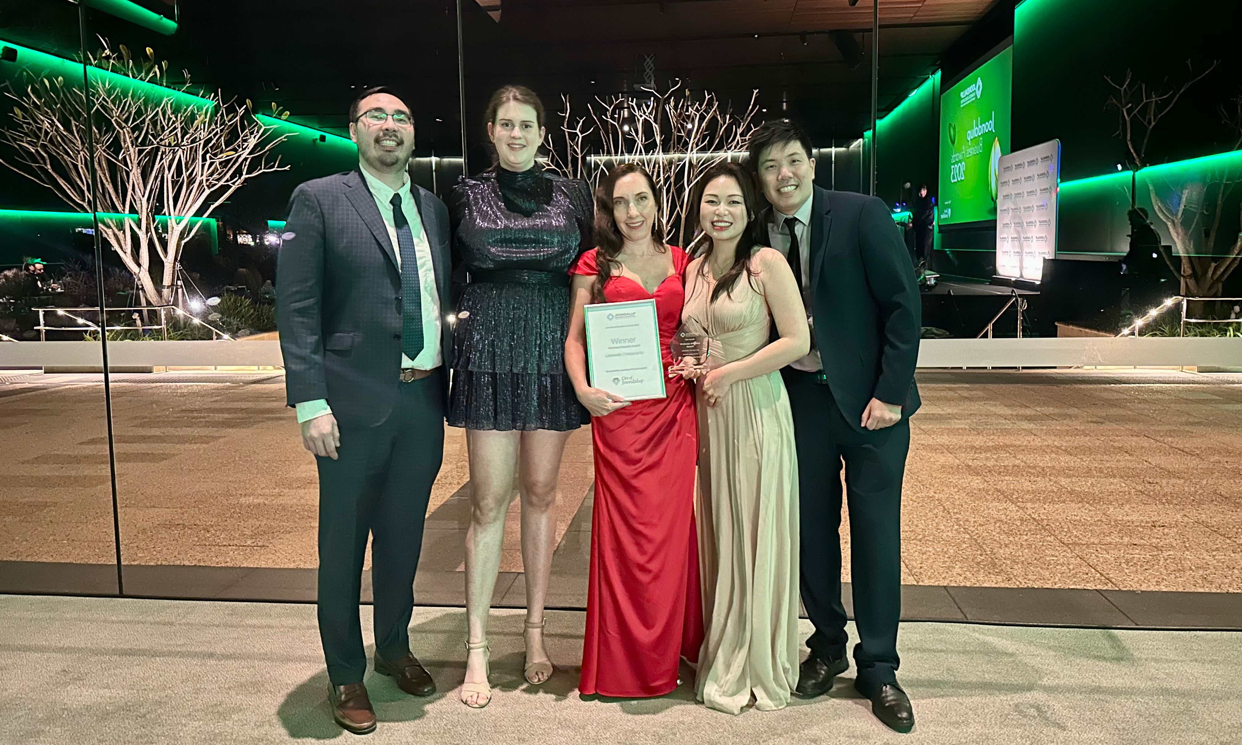 lakeside chiropractic team award winners