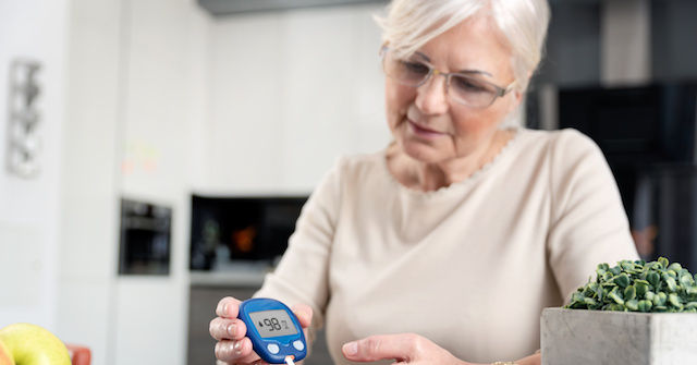 checking blood sugar