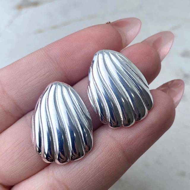 AROS ACERO BLANCO CHUNKY - ALMEJA