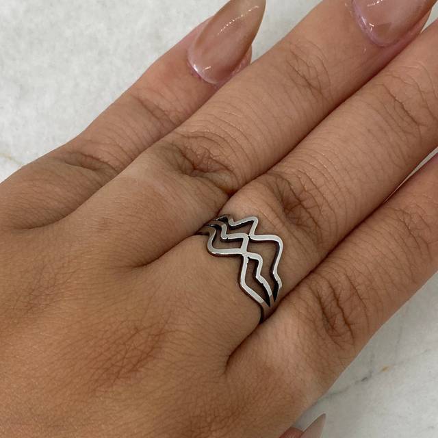 ANILLO TRIPLE ONDA