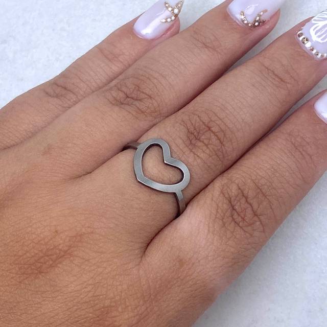 ANILLO CALADO GRANDE - CORAZON