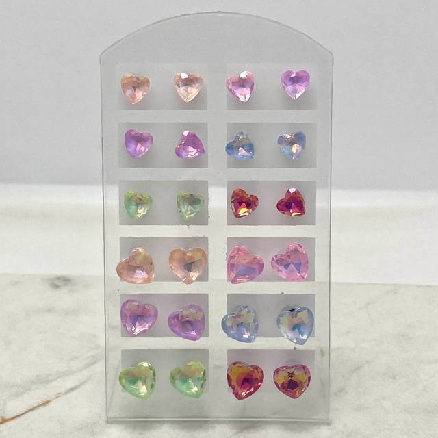 BLISTER DE AROS CORAZON DE COLORES