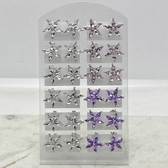 BLISTER DE AROS FLOR DE CRISTAL CHICA