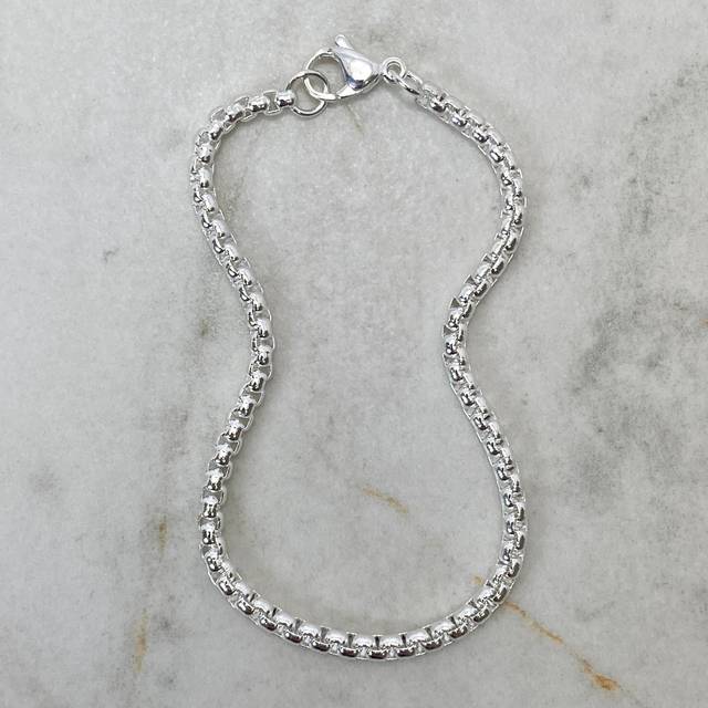 PULSERAR ACERO BLANCO ROLO CERRADA FINA 3 mm
