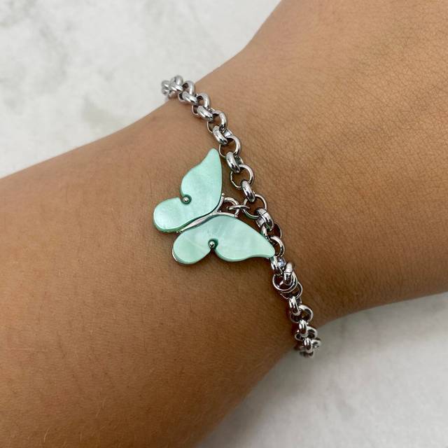PULSERA CON DIJE MARIPOSA GRANDE - VENDER AGUA