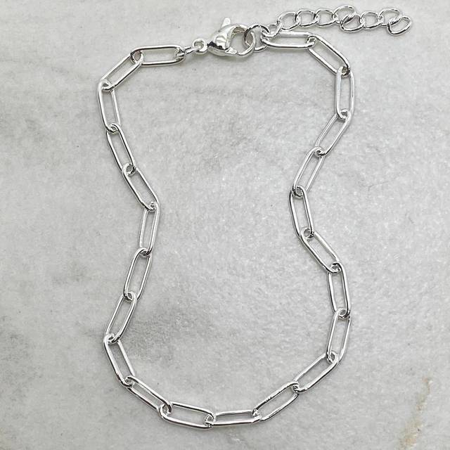 PULSERA ACERO BLANCO FORCET MEDIANA 0.8 mm