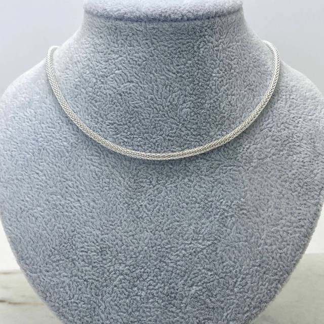 CHOCKER ACERO BLANCO COREANA 2.4 mm