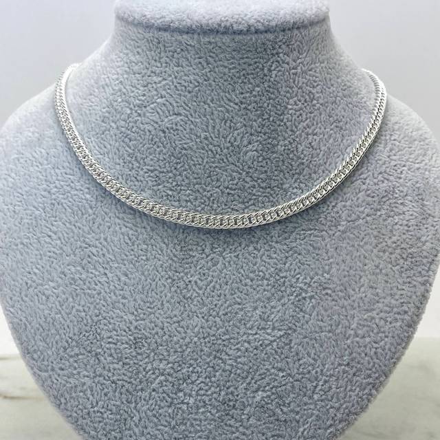 CHOCKER ACERO BLANCO CUBANA CERRADA 0.8 mm