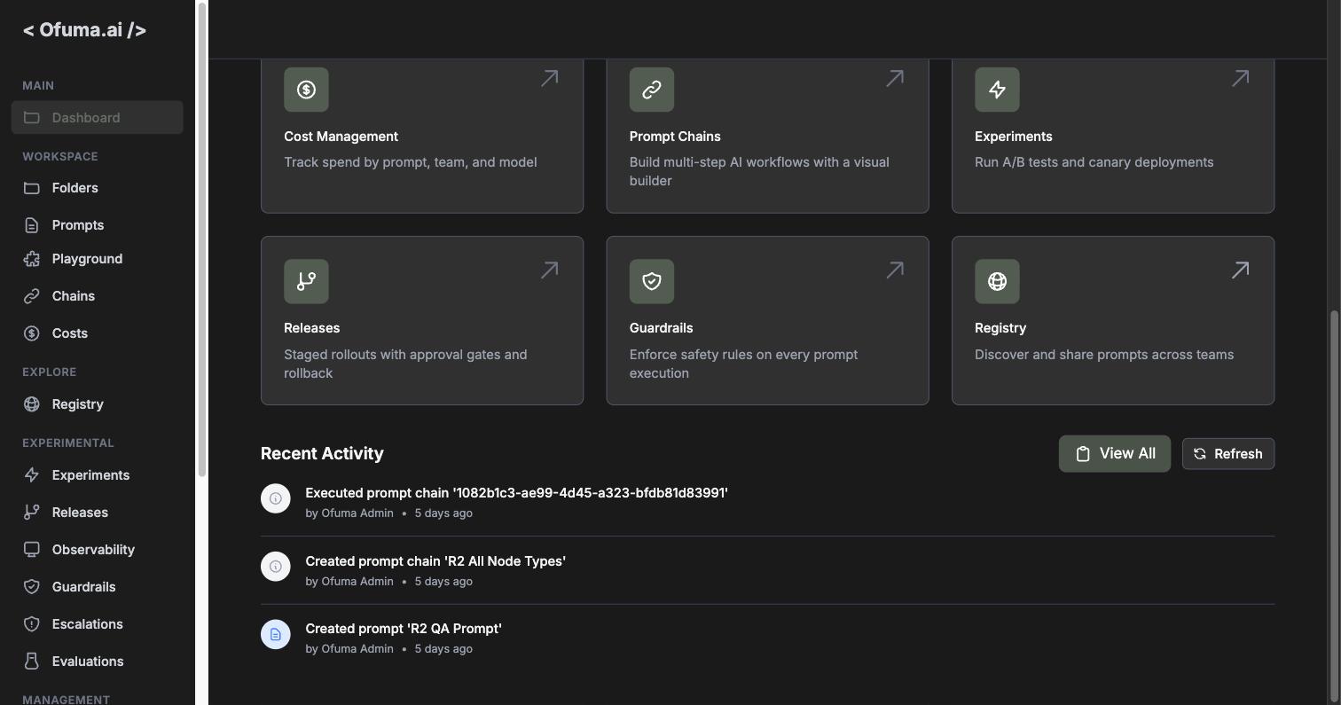 All nine quick actions, expanded