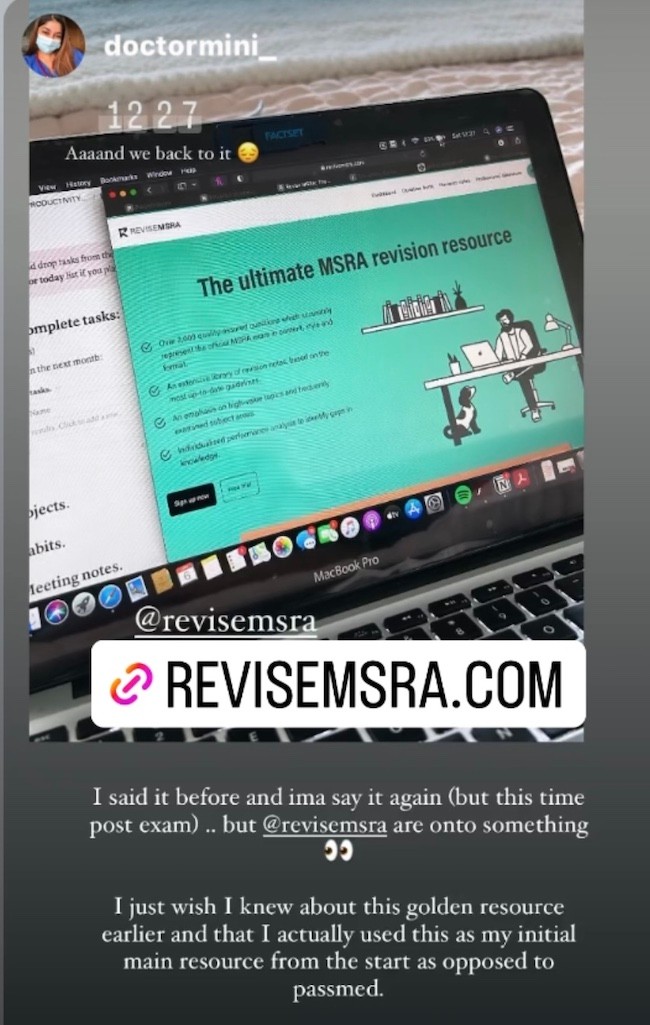 Revise MSRA Testimonials