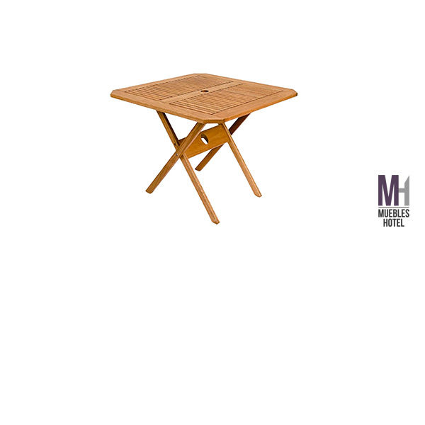 Mesa Cuadrada de Exterior de Madera