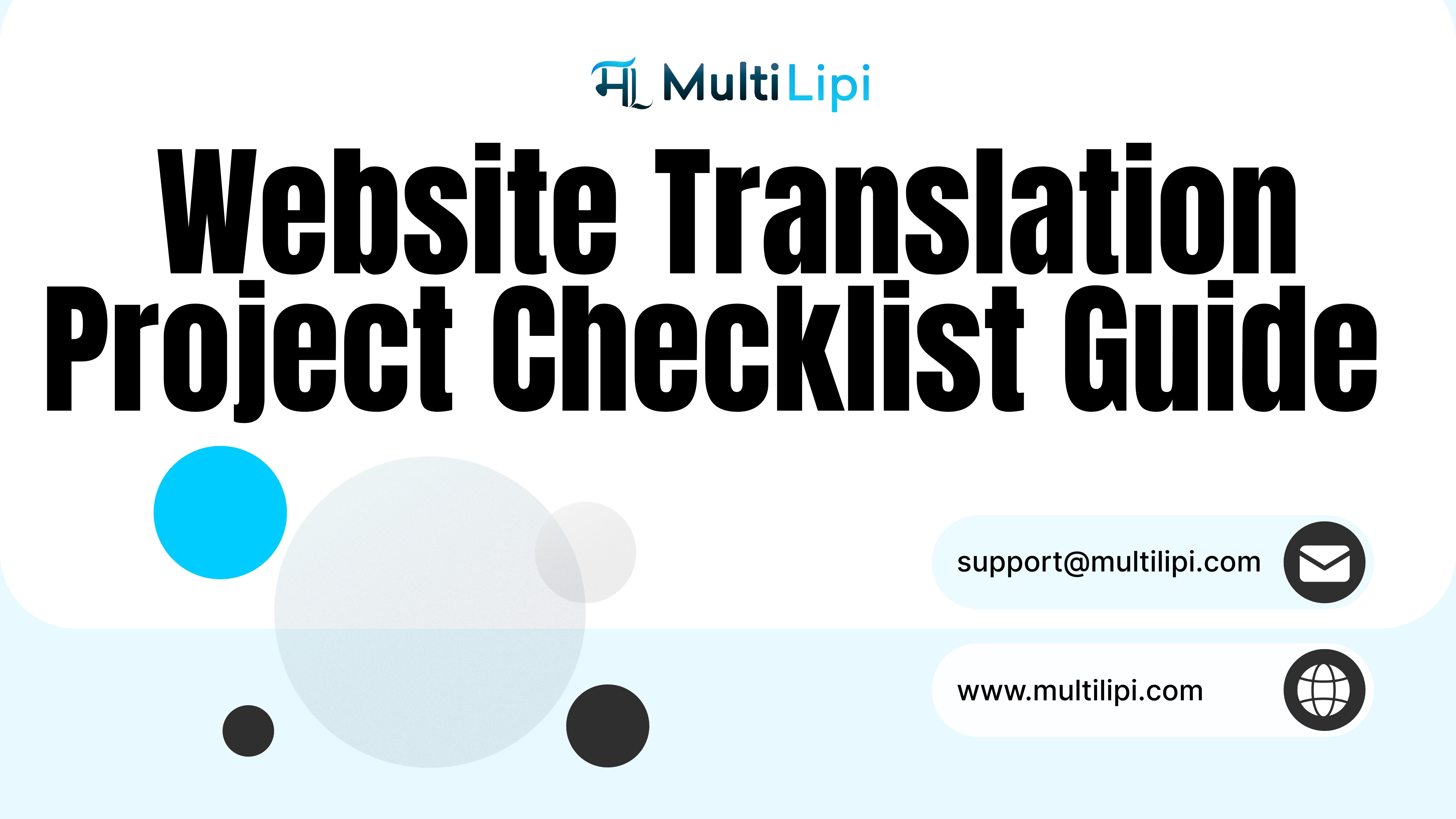 The Ultimate Website Translation Project Checklist