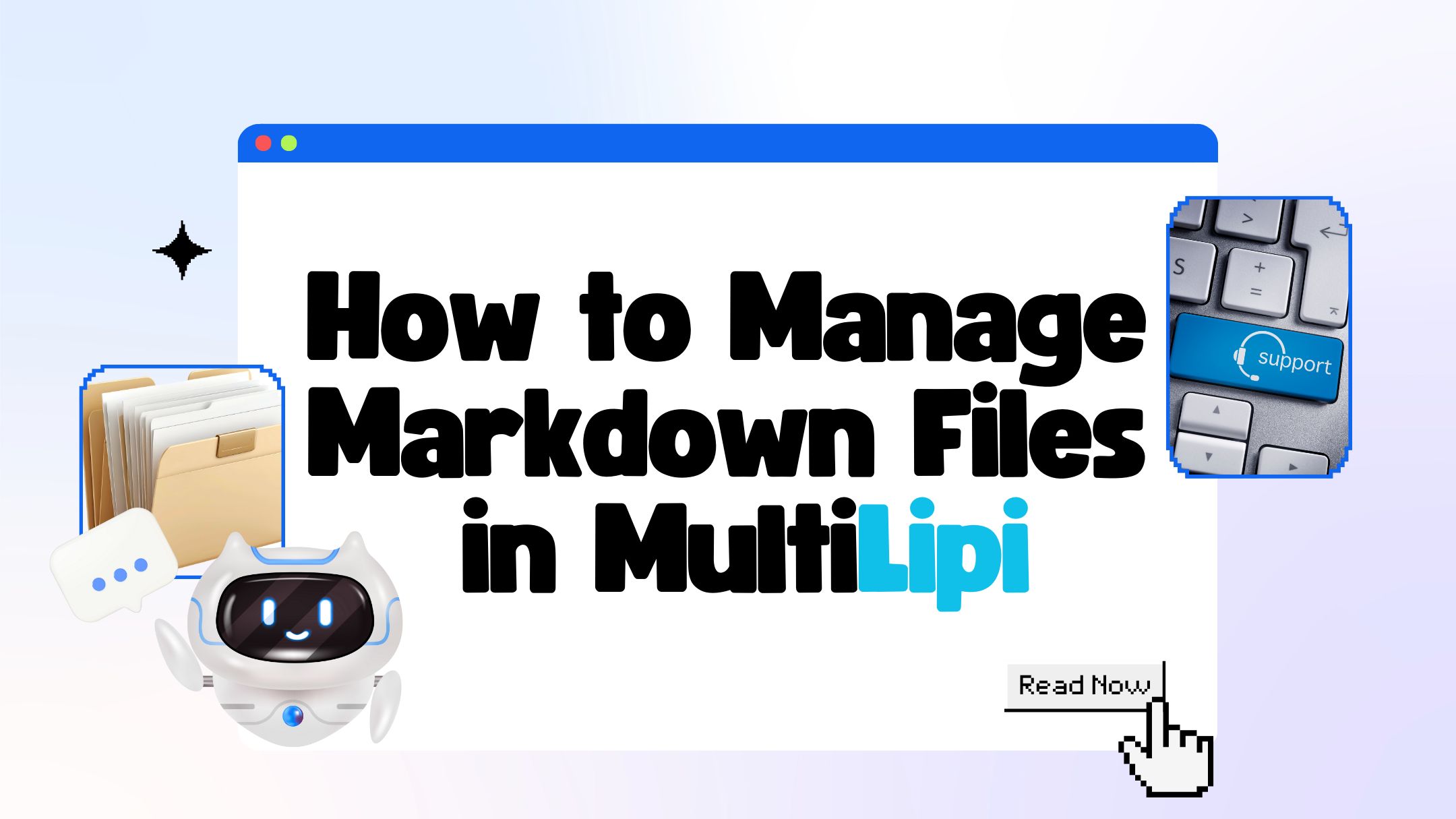 Markdown Content Manager dashboard showing list of pages