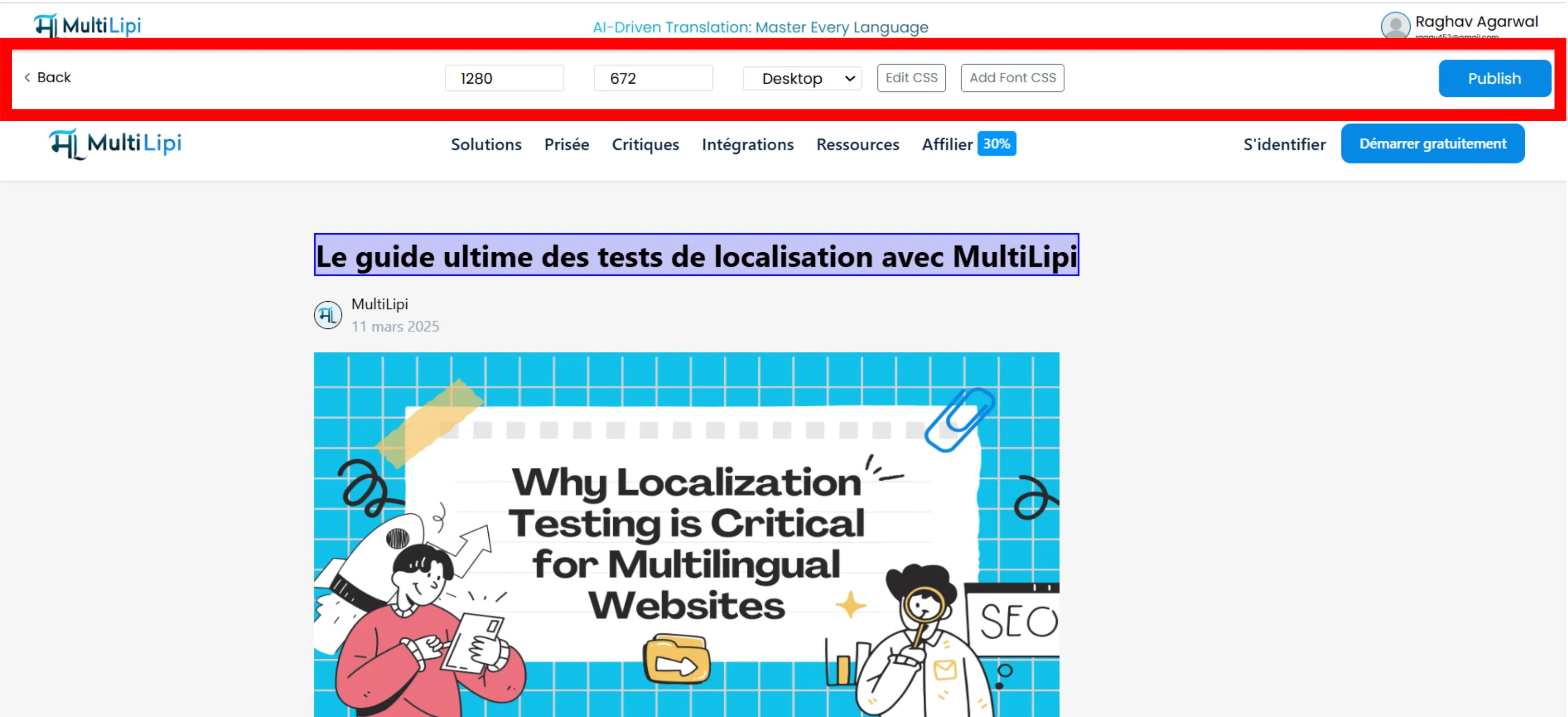 MultiLipi Visual Editor Interface showing real-time editing and neural suggestions
