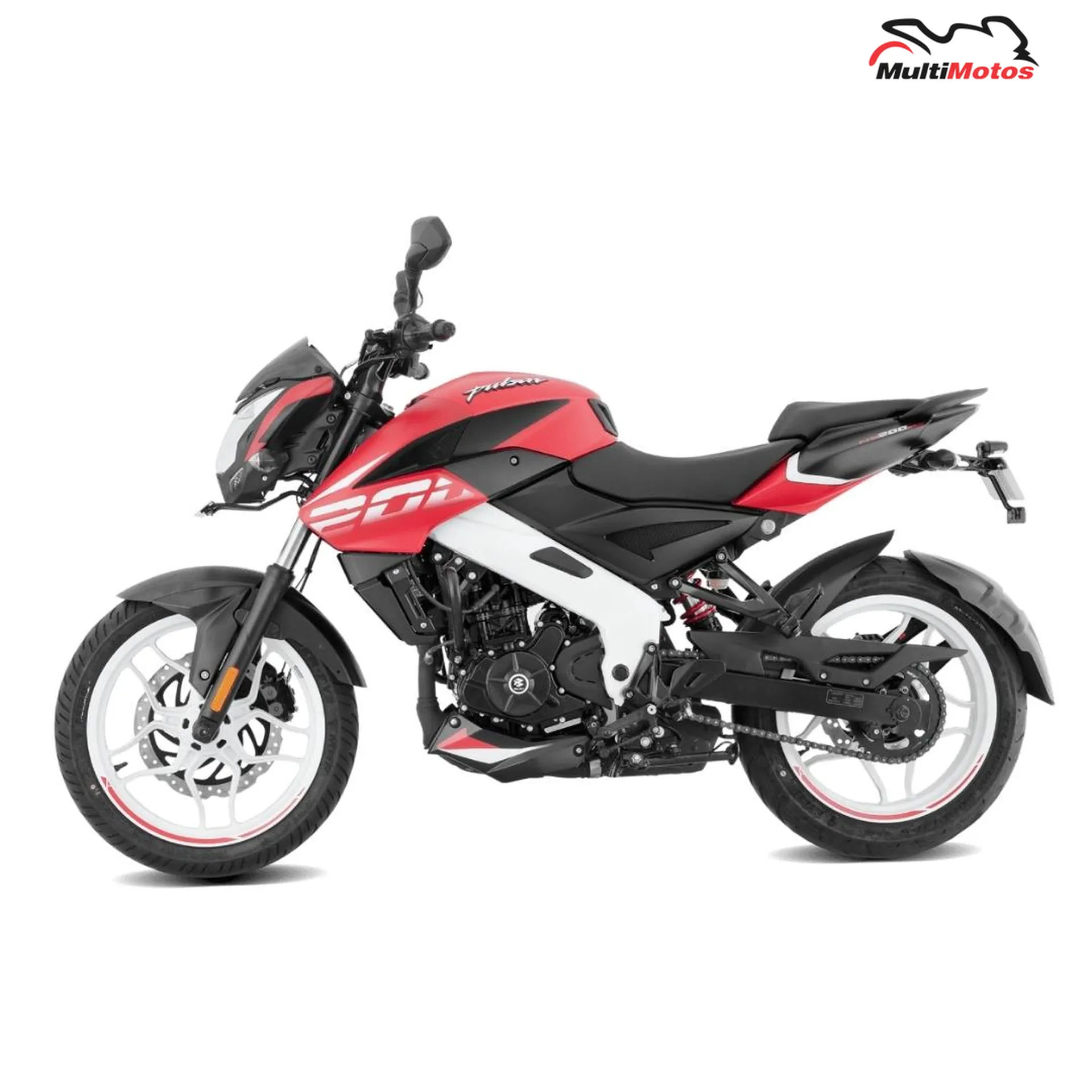 Vista principal de la motocicleta Bajaj PULSAR 200 Carburada