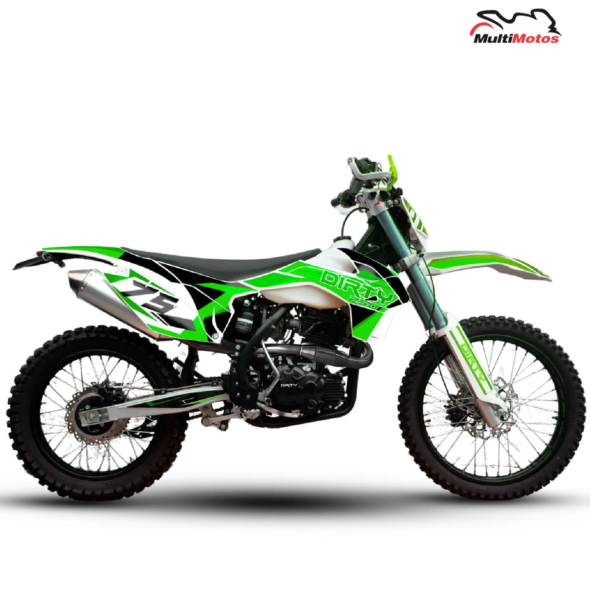 Color Verde para la moto DIRTY ZR 250 