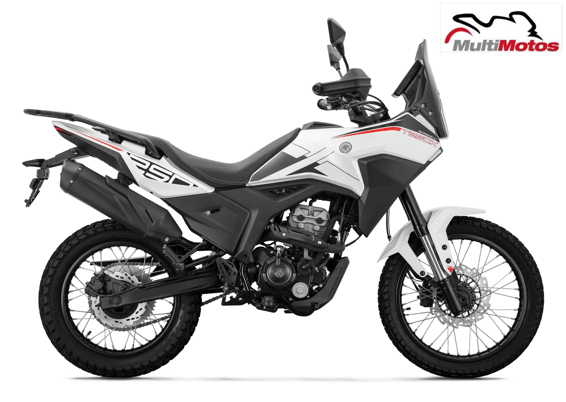 Vista principal de la motocicleta Morbidelli T250X