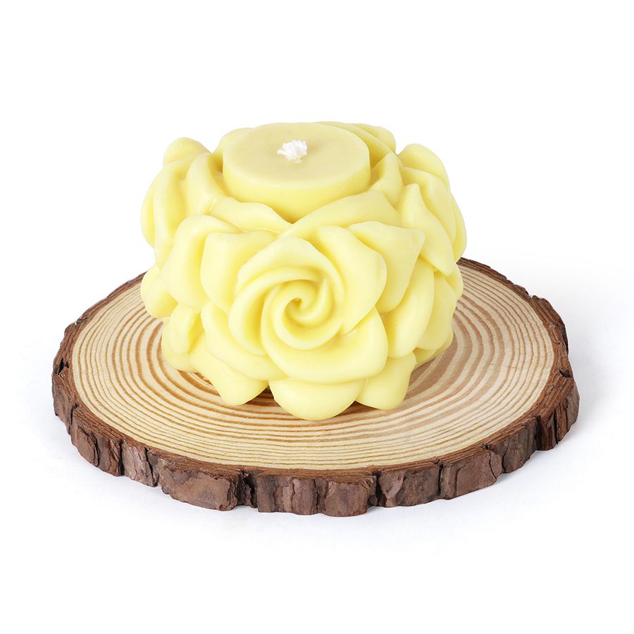 Rose Yellow Candle