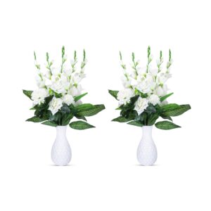 Medium White Pot Roses