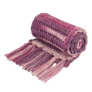 Woollen Crochet Stole – Shades of Purple