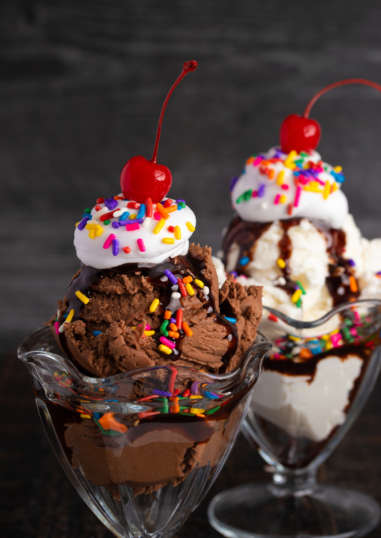 chocolate ice cream sundae