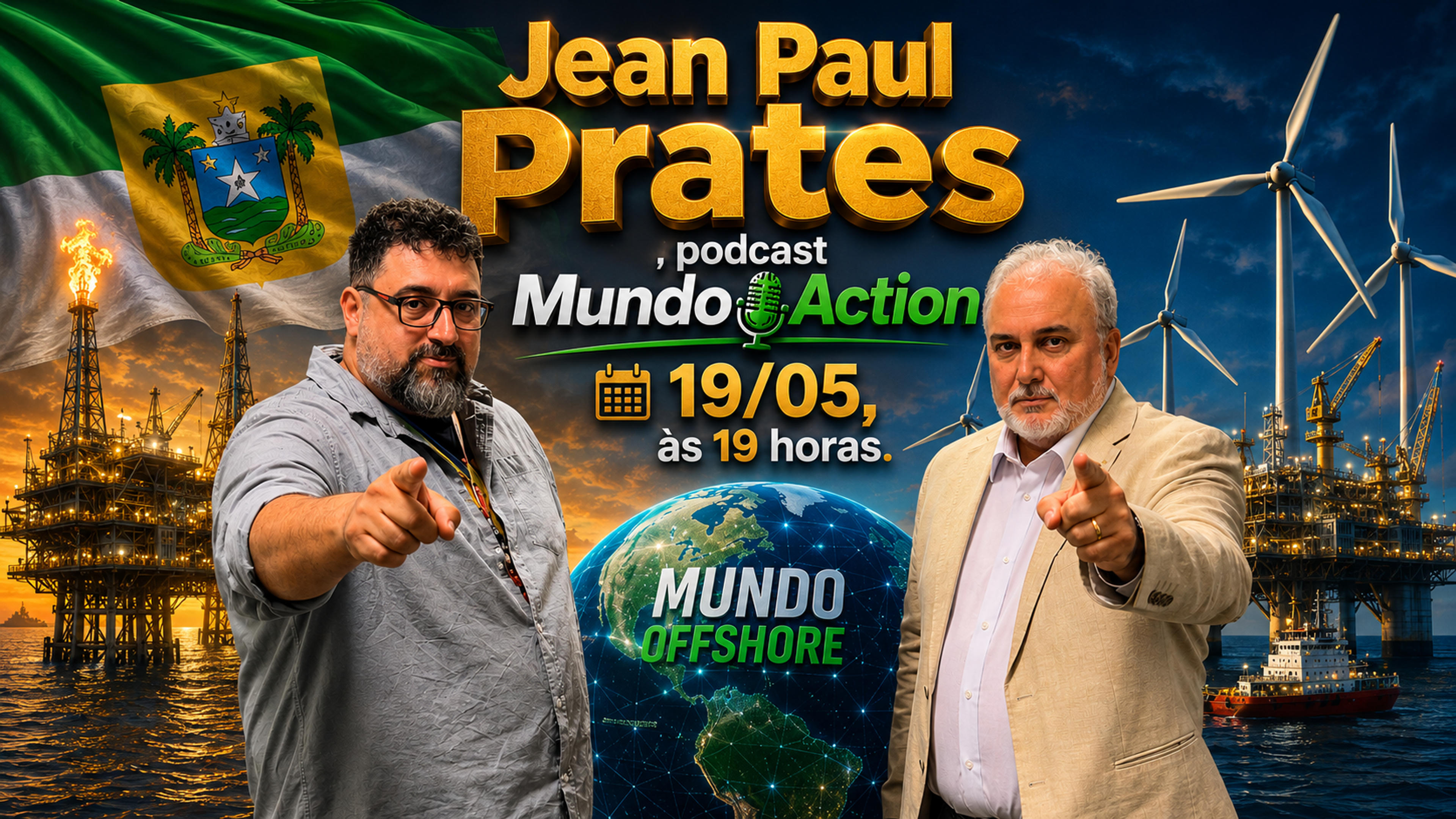 Jean Paul Prates participa do Podcast Mundo Offshore