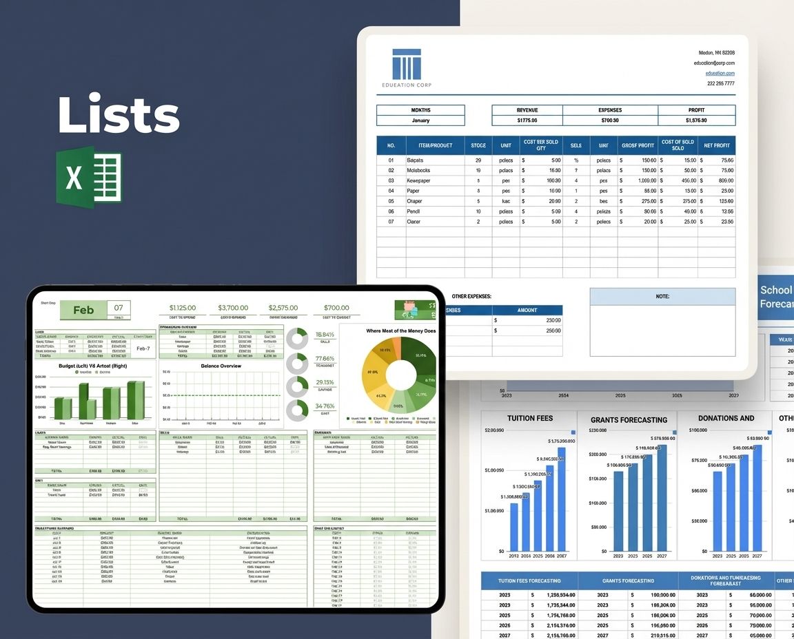 Lists Excel Systems