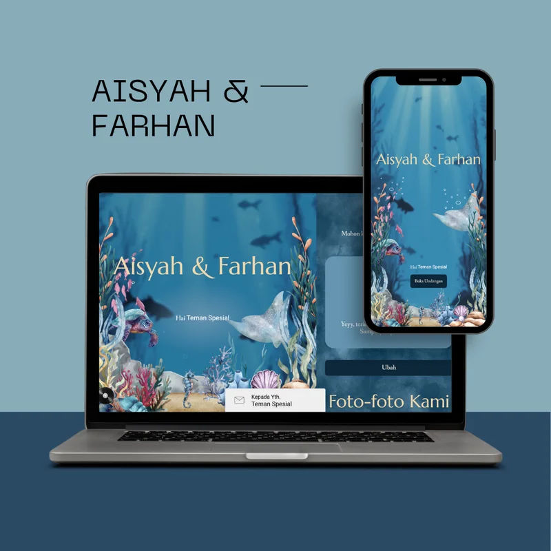 Undangan Pernikahan tema Aisyah & Farhan